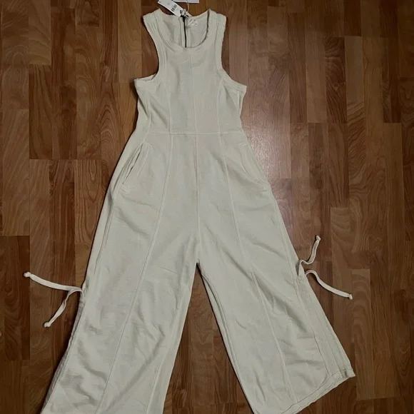 NWT Daily Practice Sophisticated Sleeveless French Terry Cotton Jumpsuit Unworn - Picture 6 of 16